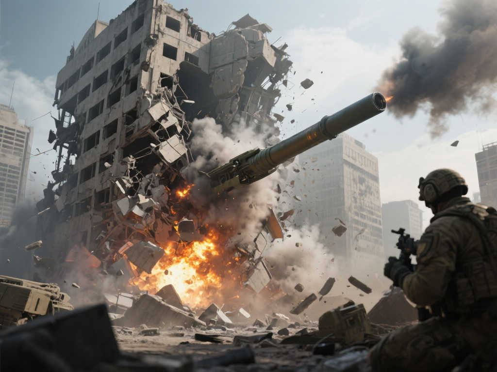 《战地6》震撼实机画面:一炮摧毁整座大楼! 《战地6》震撼实机画面:一炮摧毁整座大楼!